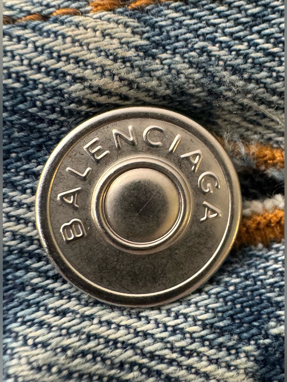 Balenciaga Logo 5 Pocket Button Fly Jeans 26" waist - Picture 6 of 10